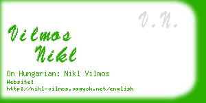 vilmos nikl business card